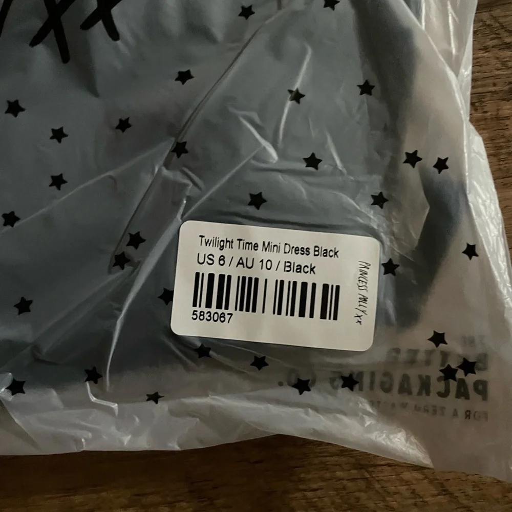 PRINCESS POLLY Twilight Time Mini Dress Black - Picture 3 of 3